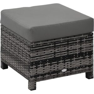 OutSunny Rattan Footstool