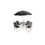 Samuel Alexander 4-seater Patio Dining Set, 1 Table incl. 4 Chairs