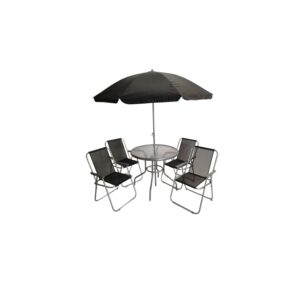 Samuel Alexander 4-seater Patio Dining Set, 1 Table incl. 4 Chairs