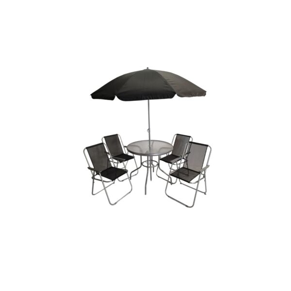 Samuel Alexander 4-seater Patio Dining Set, 1 Table incl. 4 Chairs