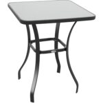 OutSunny Patio Table 84B-035 Metal Outdoor Bar Table